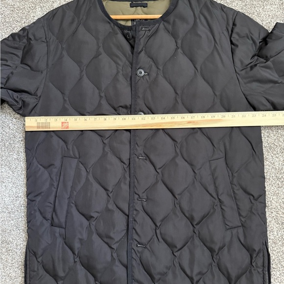 Taion Long Military Crew Neck Quilted Coat – Black (Size XL) | Lightweight, Warm - Picture 9 of 12